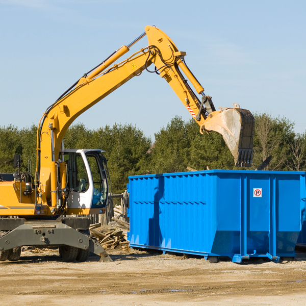 are there any restrictions on where a residential dumpster can be placed in Shirley